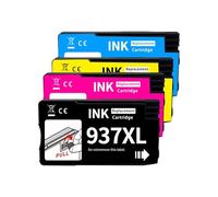 Cartouche d'encre Compatible for imprimante HP-937 937XL for imprimantes HP OfficeJet Pro 9730 9110b 9120 9130 9720(One Set)