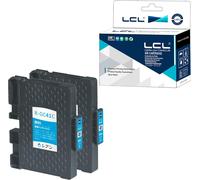 Cartouche D'Encre Compatible Gc-41 Gc41 Gc41C Gc-41C 405762 (2 Cyan) Remplacement Pour Ricoh Aficio Sg 2100 2100N 2010L Aficio Sg 3100Snw Sg K3100Dn,Sg 3110Dnw,Sg 3110N