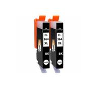 Cartouche d'encre compatible HP 364XL 364 XL - Pack de 2 Noir Haute capacité avec puce 650 pages