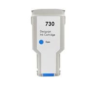 Cartouche d'encre Compatible HP730, Compatible avec DesignJet T1600 T1600dr T1700 T1700dr T2600 T2600dr, Pleine capacité d'encre(1PCS Cyan)
