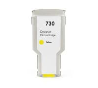 Cartouche d'encre Compatible HP730, Compatible avec DesignJet T1600 T1600dr T1700 T1700dr T2600 T2600dr, Pleine capacité d'encre(1PCS Yellow)