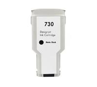 Cartouche d'encre Compatible HP730, Compatible avec DesignJet T1600 T1600dr T1700 T1700dr T2600 T2600dr, Pleine capacité d'encre(1PCS MBK)