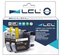 Cartouche d'encre Compatible LC-3211 LC3211 LC-3211BK LC3211BK (2 Noir) Remplacement pour Brother DCP-J770 DCP-J772DW DCP-J774DW MFC-J890DW MFC-J895 MFC-J497DW DCP-J572DW MFC-J491DW