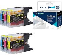 Cartouche d'encre Compatible LC1220 LC1240 LC1240C LC1240M LC1240Y (2Cyan 2Magenta 2Jaune) Remplacement pour Brother MFC-J6910CDW/J6710CDW/J5910CDW/J825N/J955DN/J955DWN/J705D/J705DW/ J710D