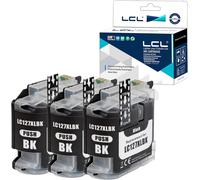 Cartouche D'Encre Compatible Lc127 Lc127Xl Lc127Xlbk Lc125Xl (3 Noir) Remplacement Pour Brother Mfc-J4410Dw/J4510Dw/J4610Dw /J4710Dw Dcp-J4110Dw[ENC944995]