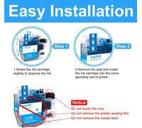 Cartouche d'encre Compatible LC22U LC22UBK XL High Yield (2Noir) Remplacement pour Brother DCP-J785DW MFC-J985DW