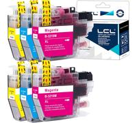 Cartouche d'encre Compatible LC3217 LC3219 LC-3219XL LC3219XL LC3219XLC LC3219XLM LC3219XLY(6-Pack 2Cyan 2Magenta 2Jaune Remplacement pour Brother MFC-J5330DW MFC-J5335DW MFC-J5730DW MFC-J6930