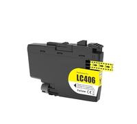 Cartouche d'encre Compatible LC406 for b-Rother HL-JF1,MFC-J4335DW J4345DW J4535DW J5855DW J5955DW J6555DW J6955DW(1 pcs Yellow)