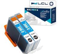 Cartouche d'encre Compatible PFI-300 PFI-300C 14.5ml Pigment (2 Cyan) Remplacement pour Canon imagePROGRAF PRO-300
