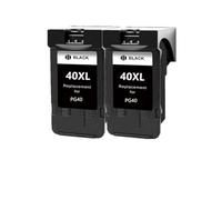 Cartouche d'encre Compatible PG-40 CL-41 PG40 CL41 for imprimante Canon Pixma MP140 MP150 MP160 MP180 MP190 MP210 MP220 MP450 MP470(2PCS Black)