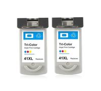 Cartouche d'encre Compatible PG40 CL41 for Canon PG 40 41 PG-40 CL-41 iP1600 iP1200 iP1900 MP140 MP150 MX300 MX310 MP160 MP180 MP190(Color(2PC))