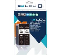 Cartouche D'Encre Compatible Pgi-580 Pgi-580Pgbk Pgi-580 Xl Pgbk Pgi-580 Xxl Pgbk 1970C001 27Ml (2Pgbk) Remplacement Pour Canon Pixma Tr7550 Tr8550 Ts6150 Ts6151 Ts6250 Ts8150 Ts81[ENC941792]