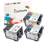 Cartouche D'Encre Compatible Pour Epson 34Xl Pour Epson Workforce Pro Wf-3720Dwf Wf-3725Dwf (4Bk 2C 2M 2Y)[ENC944765]