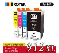 Cartouche d'encre Compatible pour imprimante HP 912XL 912 XL HP912, pour imprimante HP OfficeJet Pro 8020 8022 8023 8024 8025 8026 8028 8035 4pcs-1SET