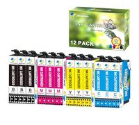 Cartouche d'encre Compatibles pour Expression XP-2200 XP-2205, Lot de 12 | Compatibles pour Expression Home XP-3200 XP-3205 XP-4205 XP-4200 Workforce WF-2930DW WF-2950DWF WF-2910DWF WF-2935DWF WF-2930