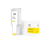 Cartouche d'encre Couleur Compatible for imprimante HP730 DesignJet 2600 T2600 T1600 T1700 P2V71A P2V73A P2V72A P2V70A(1PCS Yellow)