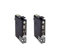 Cartouche d'encre Couleur Compatible T18XL 18XL T1811 T1812 T1813 T1814, Compatible avec XP série 30 102 202 205 302 305 402(2pcs Black)