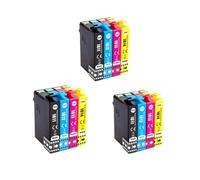 Cartouche d'encre Couleur Compatible T18XL 18XL T1811 T1812 T1813 T1814, Compatible avec XP série 30 102 202 205 302 305 402(3set 12pcs)