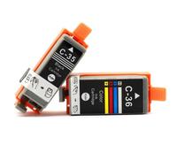 Cartouche d'encre Couleur PGI-35 CLI-36 Compatible avec Canon PIXMA IP100 | Convient pour Canon iP110, IP100B et TR150 ; Compatible avec PGI35 et CLI36