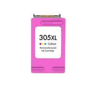 Cartouche d'encre couleur remise à neuf HP 305XL - Affiche le niveau d'encre - Remplace 3YM63AE/3YM60AE