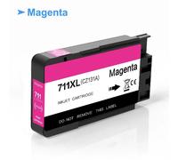 Cartouche d'encre de rechange pour imprimante HP DesignJet, compatible avec T120, T520, 711XL, 711-1 pièce Magenta