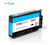 Cartouche d'encre de rechange pour imprimante HP DesignJet, compatible avec T120, T520, 711XL, 711-1 pièce Cyan