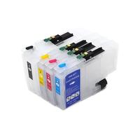Cartouche d'encre De Recharge Vide 4 Couleurs LC404 avec Puce, Compatible avec Brother MFC-J1205W MFC-J1215W J1205 J1215