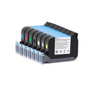 Cartouche d'encre de remplacement 1 pièce JS12M JS12(M) 600 DPI 12,7 mm Imprimante à jet d'encre thermique portable Encre à solvant écologique à séchage rapide Séchage rapide pour l'étiquetage et le c