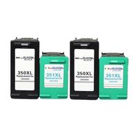 Cartouche D'encre De Remplacement 350XL 351XL Compatible Avec HP 350, 351, D4200, C4480, C4580, C4380, C4400, C4580, C5280, C5200 Et C5240 Les Imprimantes(2BK 2C)