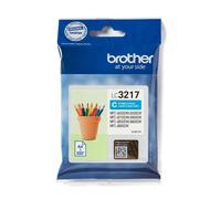 Brother Cartouche d'encre LC3217C d'origine Cyan Pack de 5