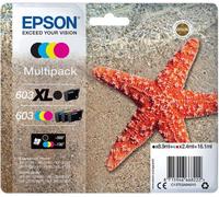 Cartouche d'encre EPSON 603XL Noir et CMJ STD Etoile de Mer