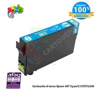 Cartouche D'encre Epson ( Clavier ) 407 Cyan Epson C13T07U240 Compatible
