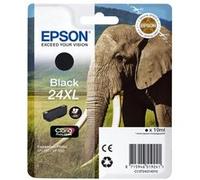 Epson 24XL Eléphant Noir, Cartouche d'encre d'origine XL Haute capacité, XP-55 XP-750 XP-760 XP-850 XP-860 XP-950 XP-960 XP-970