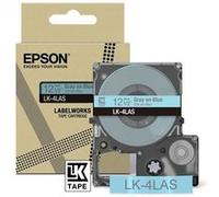 Cartouche d'encre Epson LK-4LAS pour LabelWorks LW-C410 et LW-C610 Gris sur bleu Gris sur bleu G