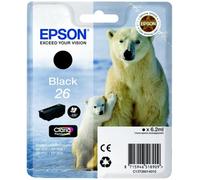 Cartouche d'encre EPSON Originale T260 Noire Photo Série Ours Polaire - C13T26014010