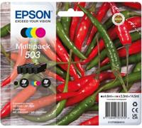 Cartouche d'encre EPSON Pack Multipack 4 Originales 503 (Noir + 3 Couleurs) - C13T05A64010