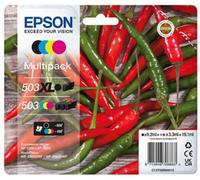 Cartouche d'encre EPSON Pack Multipack 4 Originales 503 (Noir XL + 3 Couleurs) - C13T05A54010