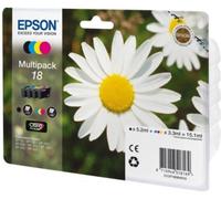 Cartouche d'encre EPSON Pack Multipack 4 Originales T1806 Série Pâquerette (Noir + 3 Couleurs) - C13T18064010