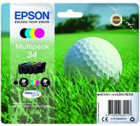 Cartouche d'encre EPSON Pack Multipack 4 Originales T3466 Série Balle de golf (Noir + 3 Couleurs) - C13T34664010