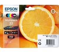Cartouche d'encre EPSON Pack Multipack 5 Originales T3337 Série Orange (Noir Photo + 4 Couleurs) - C13T33374010
