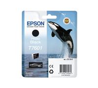 Cartouche d'encre Epson T7601 Photo Black - Encre à colorant 25.9ml - Jet d'encre - SureColor SC-P600 - Code OEM C13T76014010