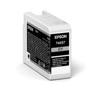 Cartouche d'encre Epson UltraChrome Pro Gris 25ml Pigmentée Original Référence C13T46S700 pour SureColor SC-P700