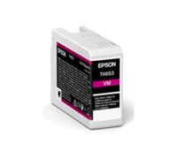 Cartouche d'encre Epson UltraChrome Pro10 Original Magenta Vif 25ml - Référence C13T46S30N - Compatible SureColor P706 - Paquet unique