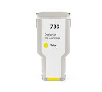 Cartouche d'encre for imprimante HP 730 H-P730 DesignJet T1600 T1600dr T1700 T1700dr T2600 T2600d P2V68A P2V69A P2V70A(Yellow)