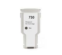 Cartouche d'encre for imprimante HP 730 H-P730 DesignJet T1600 T1600dr T1700 T1700dr T2600 T2600d P2V68A P2V69A P2V70A(Gray)
