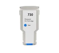 Cartouche d'encre for imprimante HP 730 H-P730 DesignJet T1600 T1600dr T1700 T1700dr T2600 T2600d P2V68A P2V69A P2V70A(Cyan)