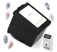 Cartouche d'encre for imprimante Nail Art, for machines roses/blanches | Encre de remplacement de couleur HD 3D, recharge à haute saturation for des impressions éclatantes.(Whiteinkcartridge)