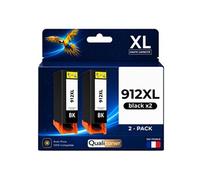 Cartouche d'encre Générique 912XL Pack de 2 Noir Haute capacité 825 pages compatible pour HP OfficeJet 8010 8012 8015