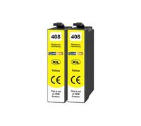 Cartouche d'encre Générique compatible Epson 408XL Jaune 1700 pages Pack de 2
