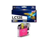 Cartouche d'encre générique LC12E LC12EM Magenta Haute capacité 1200 pages compatible pour Brother MFC J6925DW